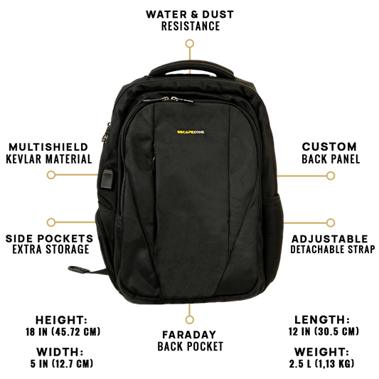 EscapeZone Shield/Faraday Ballistic Backpack-GREEN