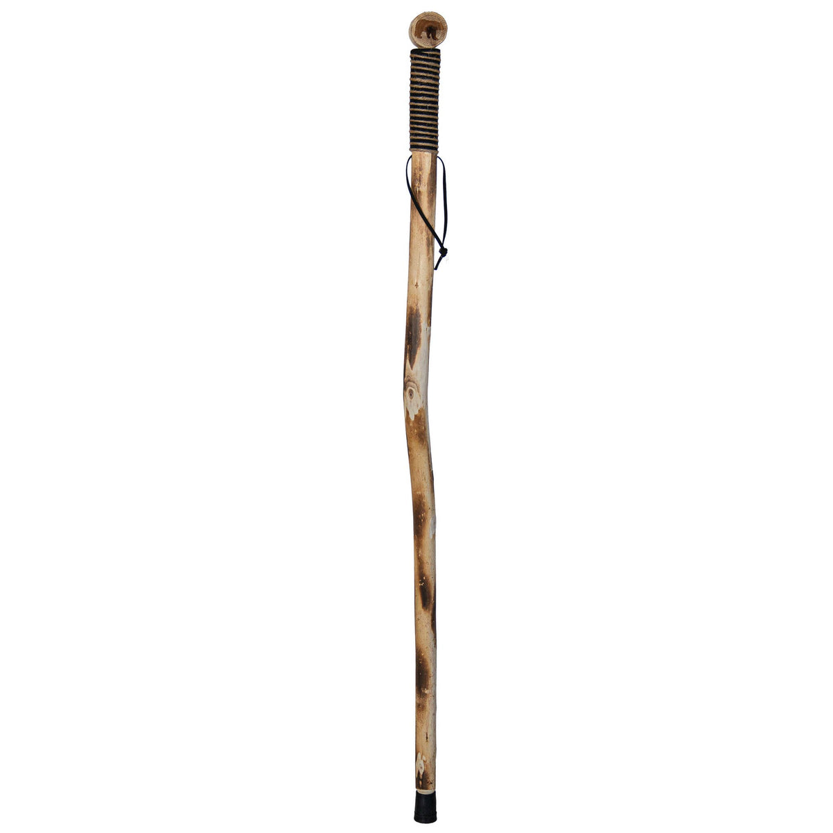 Cord Wrapped Wooden Walking Stick