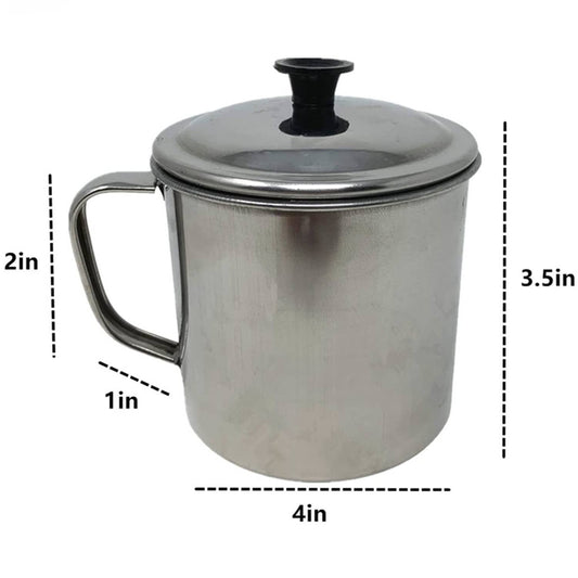 24oz (700ml) Rust Resistant Camping Mug with Lid and Handle